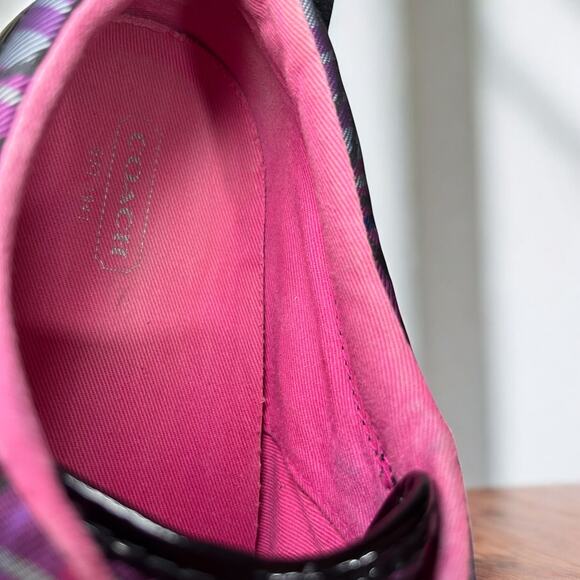 Y2K Coach A1070 Barrett Signature Plaid Low Top Sneaker Size 8.5B - Picture 7 of 8